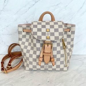 (SOLD) Louis Vuitton Sperone BB Damier Azur Backpack